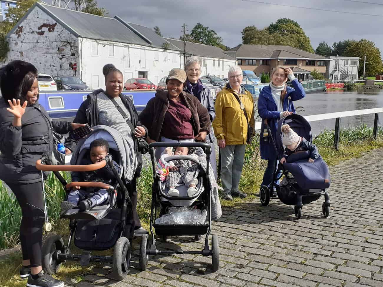 Baby and Toddler Group with Home-Start Volunteer and parents.