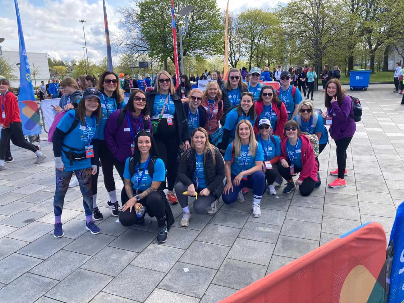 Image of Mummy Fitness Cumbernauld at the start of the Kiltwalk