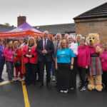 All the Home-Start staff and volunteers with John Swinney, First Minister of Scotland outside the hub.